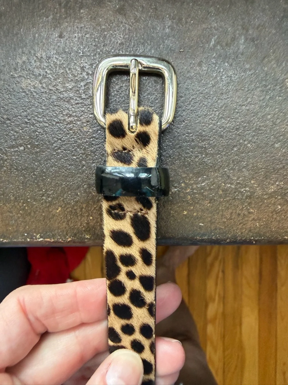 J.Crew Calf Hair Leopard Print Women’s Belt - Picture 6 of 6